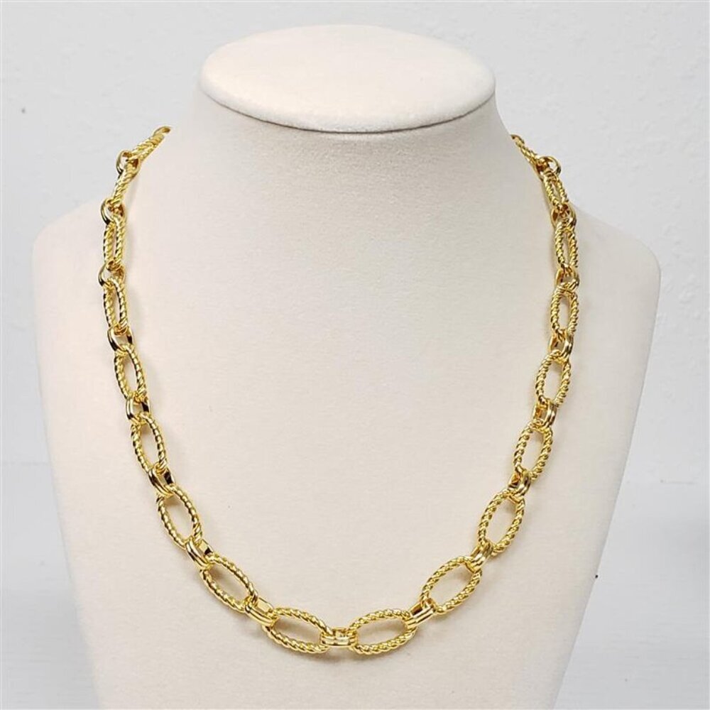 High Quality Geometry Stainless Steel Necklace in Golden Color